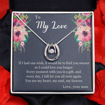 Destined Love Necklace | A Sparkling Symbol of Fate & Fortune