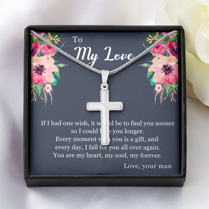 Timeless Stainless Steel Cross Necklace | Meaningful Gift for Him & Her